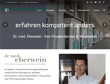 Tablet Screenshot of dr-eberwein.com
